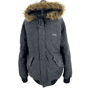 Element Coats Men's Outerwear Winter Coat Removable Fur‎ Lined Hood Accent